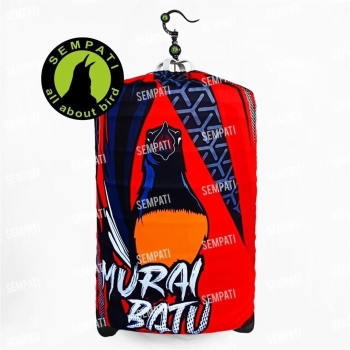 Krodong sangkar murai no 2 jersey premium fullprint motif burung murai - Merah