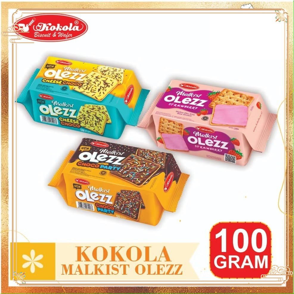 

bagusaw17 Kokola Olezz 3 Pcs Varian Rasa / Kokola Malkist Olezz 100 Gram / Kokola Malkist Olezz Strawberry / Choco Chesse Choco Party V2