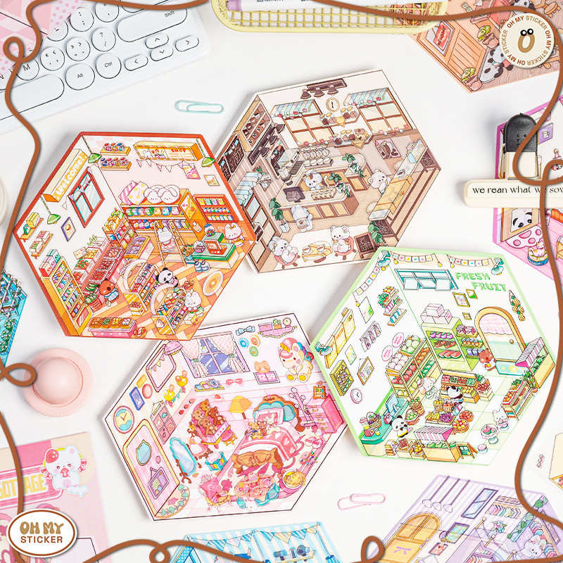 

[READY STOK] Sticker LANDSCAPE DIY Korea 3D | 3D Satisfying Decoration Landscaping