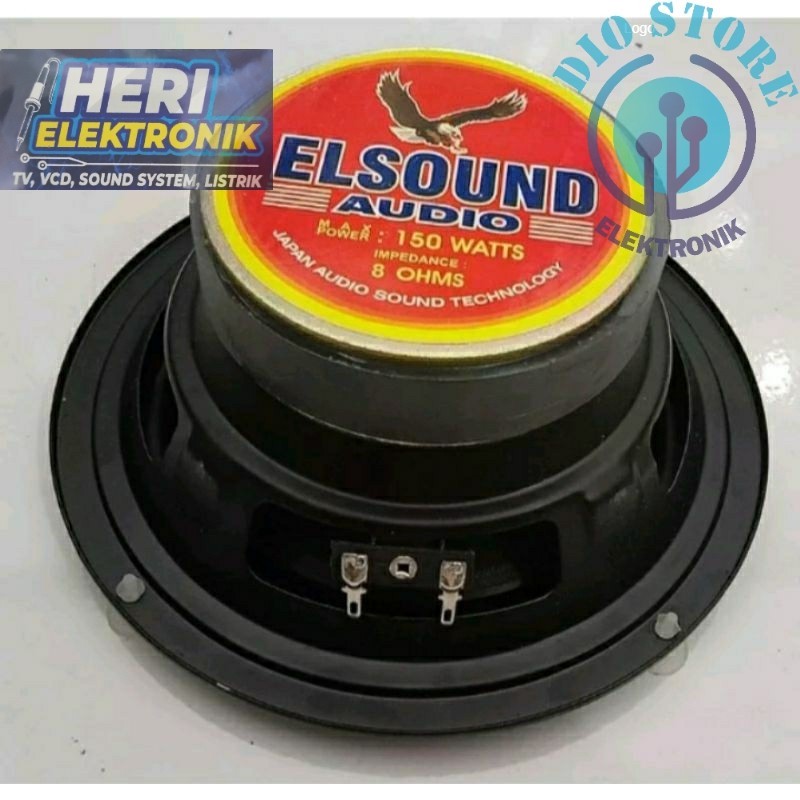 Speaker 6inch Elsound magnet besar wofer