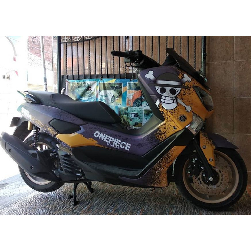 [Decal Anime] Decal Nmax Stiker Full Body Motor N Max  2015-2019 One Piece - Kuning Ungu