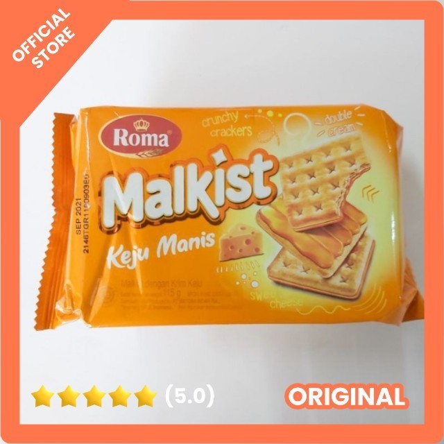 

Biskuit Roma Malkist Cream sweet cheese 90gr Krim keju manis