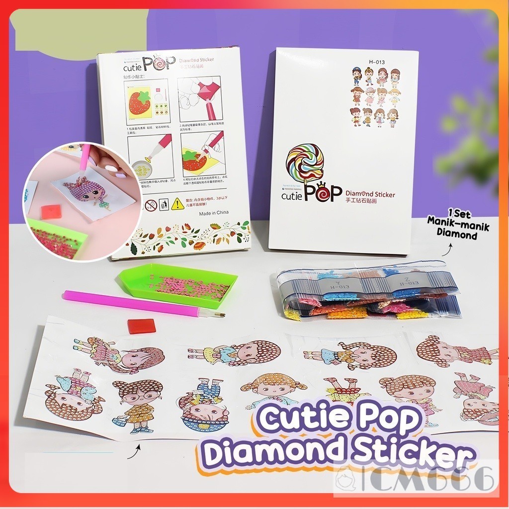 

Stiker Diamond Cutie Pop/Stiker Pop Mutiara