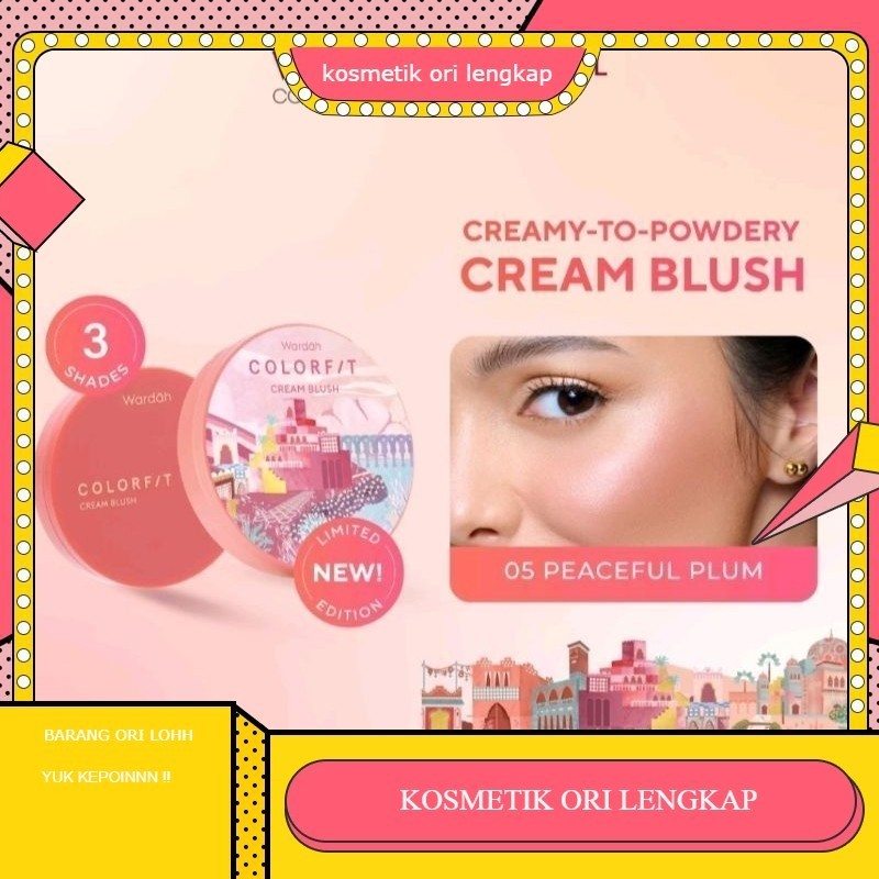 WARDAH COLORFIT CREAM BLUSH | blush on WARDAH 
