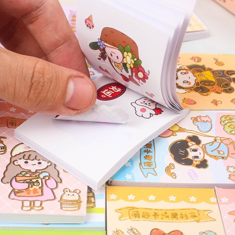 

COD Stiker Buku Momo Mini 24 Lembar Sticker Note Book Washi Karakter Lucu Buku Diary DIY Jurnal Planner Dekorasi Scrapbooking Alat Tulis Sekolah 24Lembar