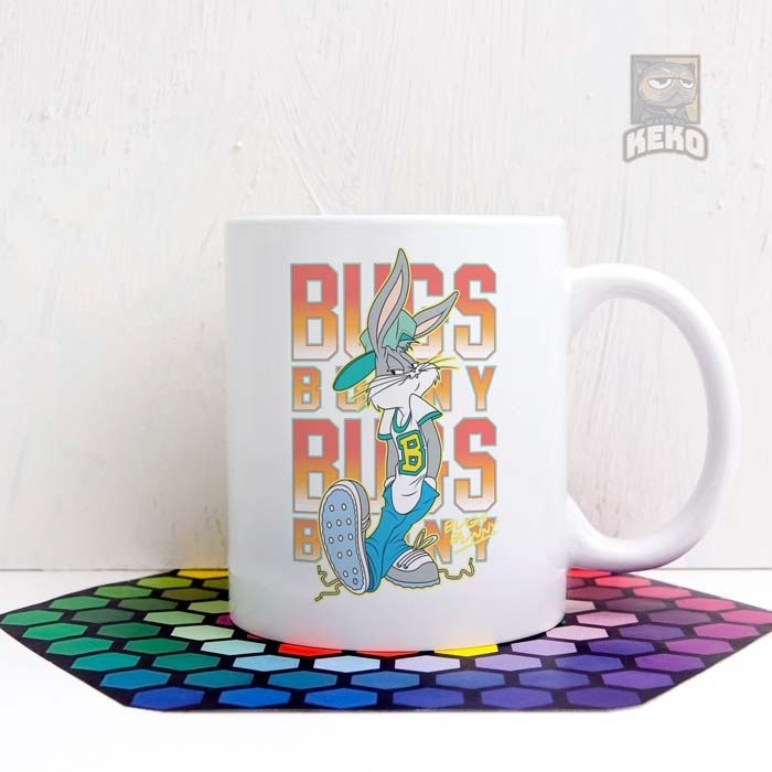Mug Keramik BUGS BUNNY Cool School Outfit Giant Coffee Keko