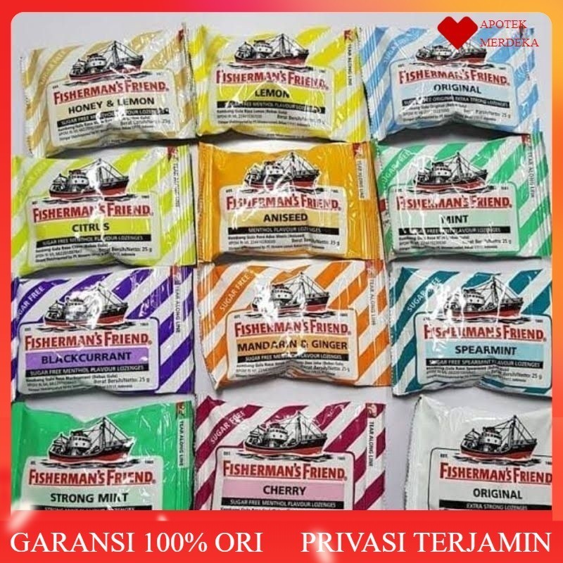 

Permen Fisherman's Friend 25g / Permen Fisherman Friend Original 25 gram Aneka Rasa Fiserman / Fisermen