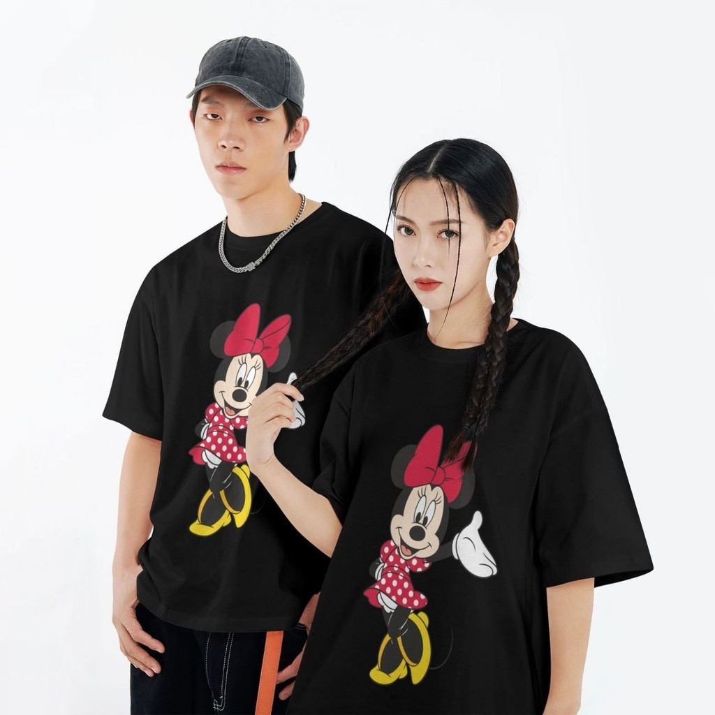 Minnie Mouse Kaos Keren Cowok Distro Terbaru 2024 Kaos Oversize Lengan Pendek Baju Distro Cowok Kaos