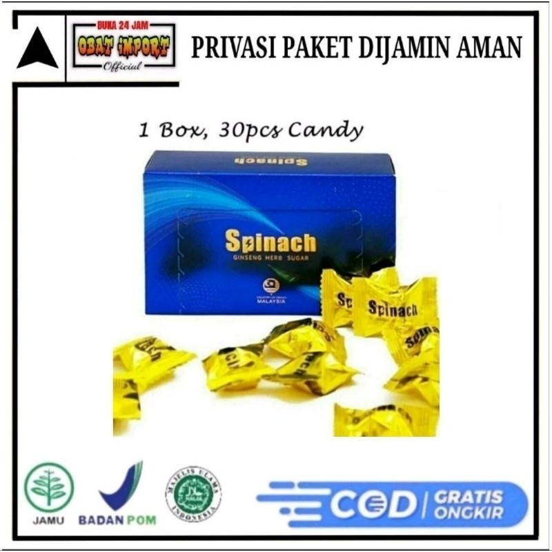 

BARU Spinach Candy Permen Spinach Original Isi 30pcs .