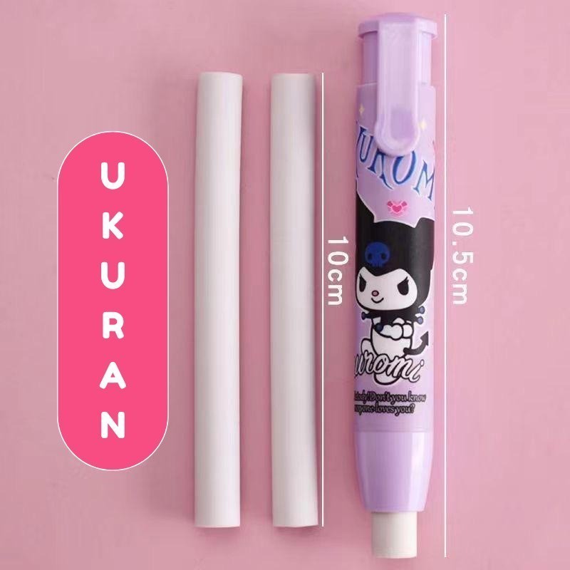 

ACEH.RQA 130829 Penghapus Pensil Mekanik Kuromi / Hapusan Mekanik Lucu Motif Anak