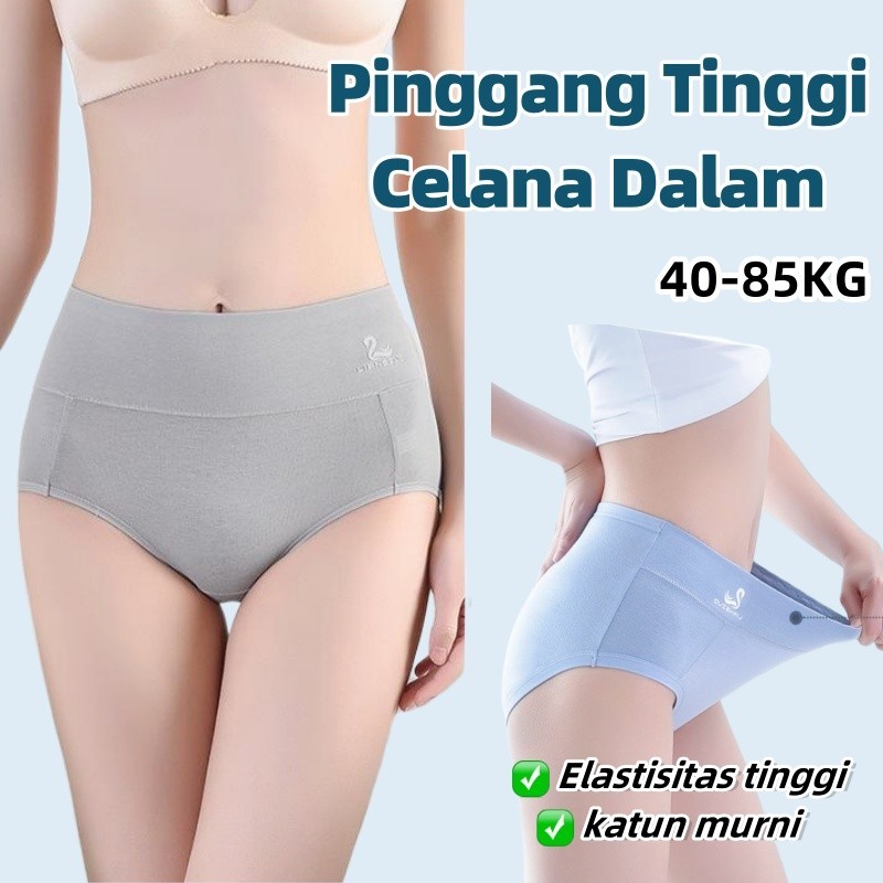 CD Celana Dalam Katun Murni Pinggang Tinggi Pinggang Sedang Untuk Wanita Pakaian Dalam Pengangkat Bo
