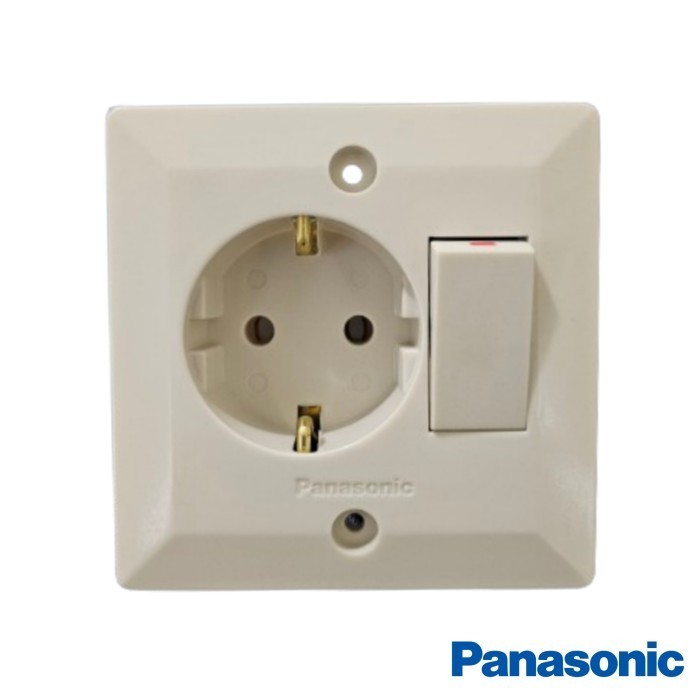 NEW Panasonic Engkel Stop Saklar + Stop Kontak FLASIMO WCJP11311 RBU