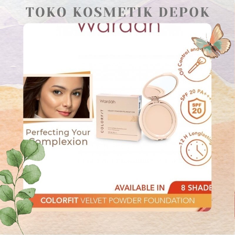 WARDAH COLORFIT VELVET POWDER FOUNDATION | powder foundation WARDAH