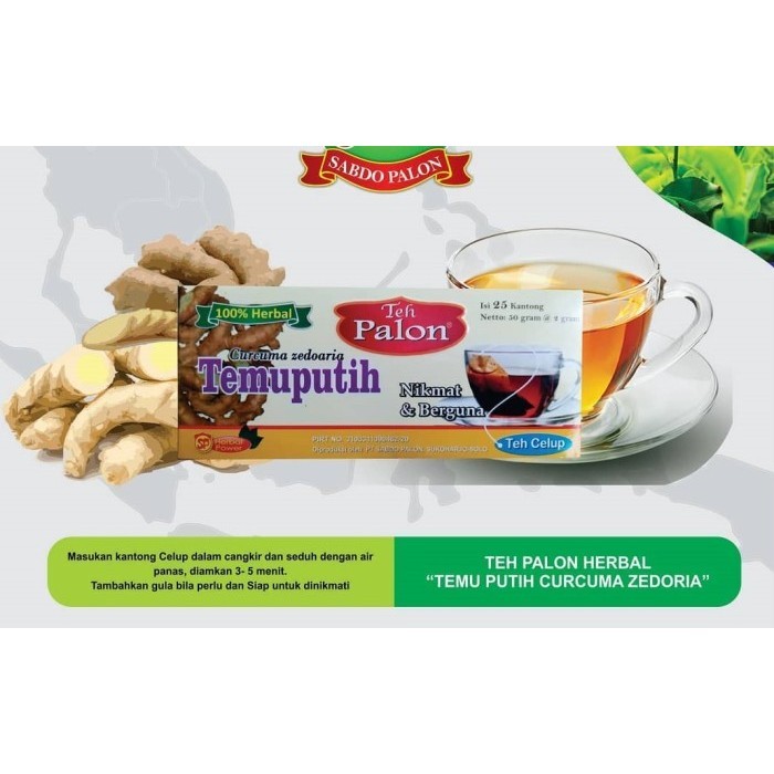 

TEH PALON HERBAL CELUP TEMU PUTIH CURCUMA ZEDOARIA 100% HERBAL