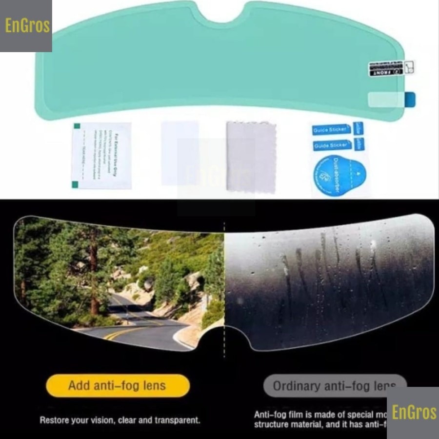 

HELM ANTIFOG Stiker Anti Embun Kabut Hujan Visor Helm Stiker Anti Fog Helm Clear View Film Helmet Visor AntiFog Kaca Helm Stiker Anti Fog Khusus Helm PREMIUM HIGH QUALITY