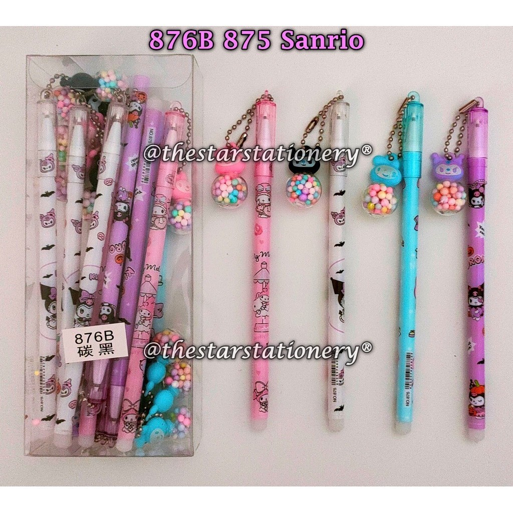 

(1 Biji) Bolpen Gantung Sanrio 876B 875 / Pulpen Gantungan Sanrio Bola Bola Kecil / Gel Pen Fancy