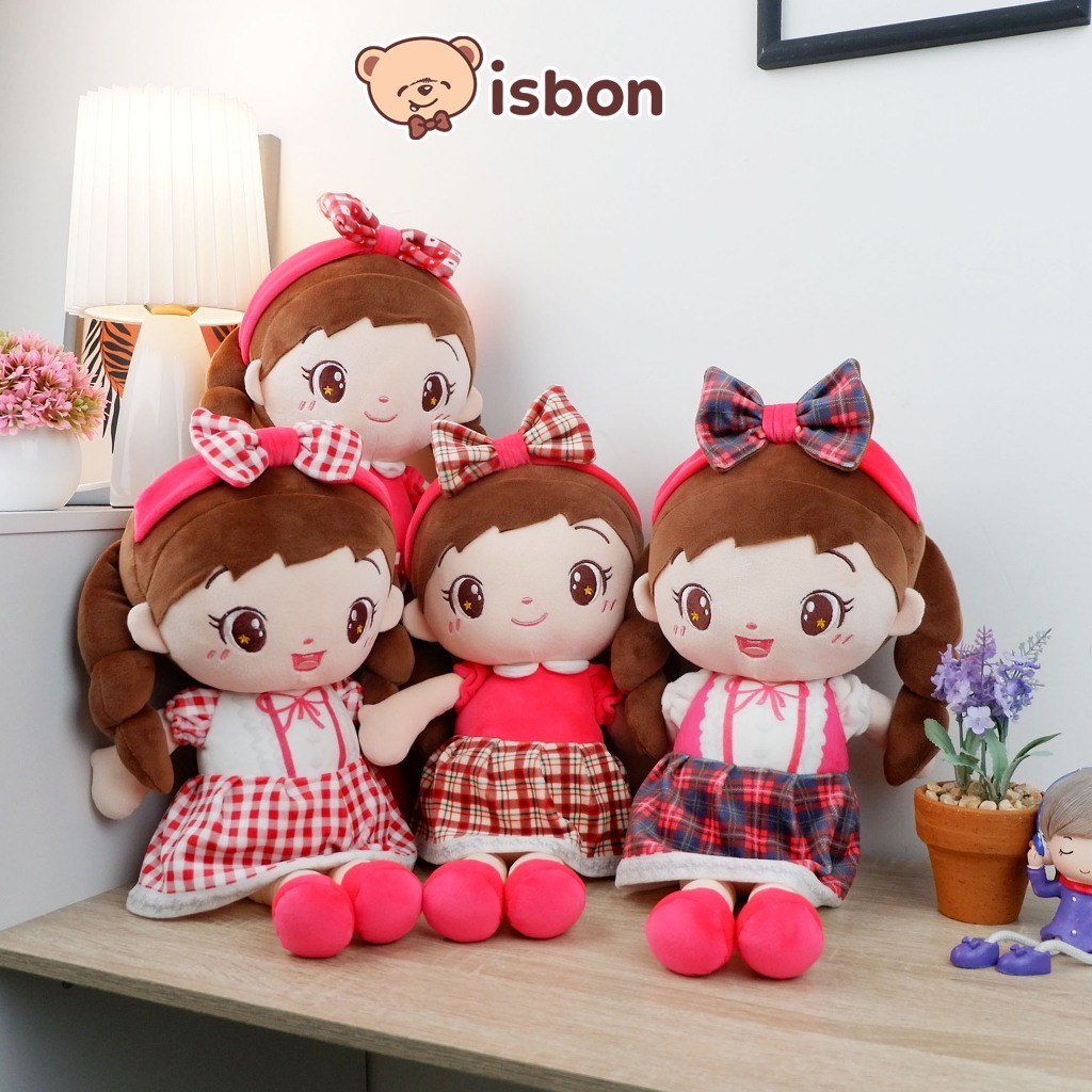 WG64RF ISTANA BONEKA Cantik Floopy Beauty Red Cewek Cantik Kado Mainan Anak Premium