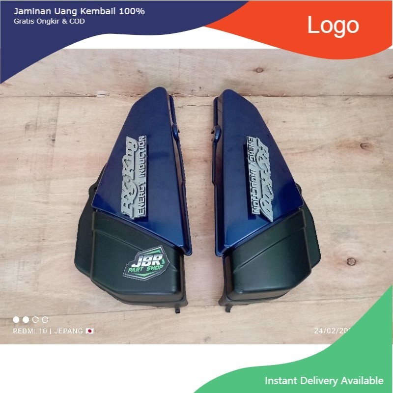 Bok box aki rx king cover aki rx king tutup aki rx king tempong rx king warna biru