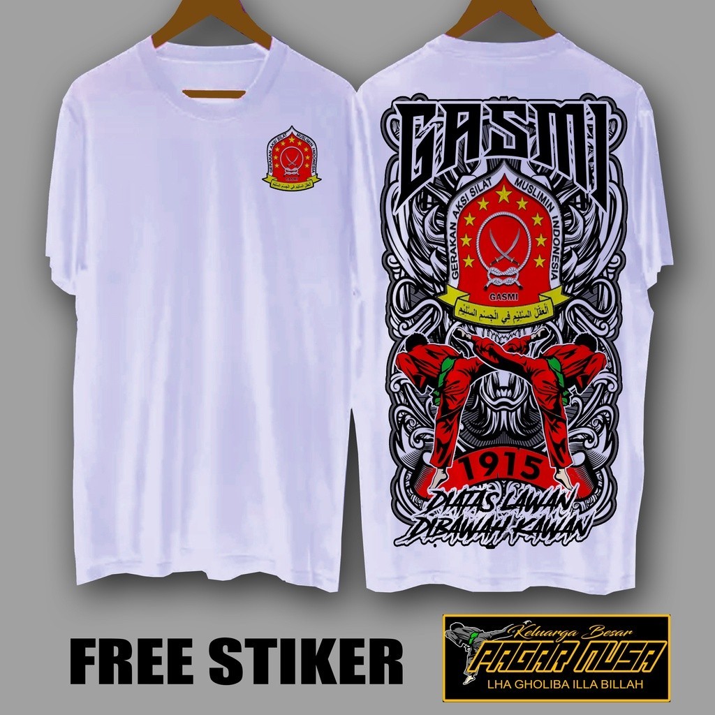 KAOS GASMI PUTIH KEREN TIDAK FULL PUNGGUNG