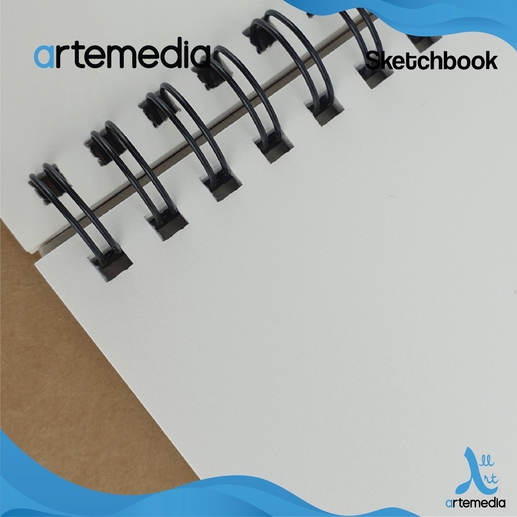 

HJK Sketchbook Artemedia A5 Craft Cover 110 Gsm Jilid Spiral Samping Buku Sketsa & Gambar - 40 Sheet