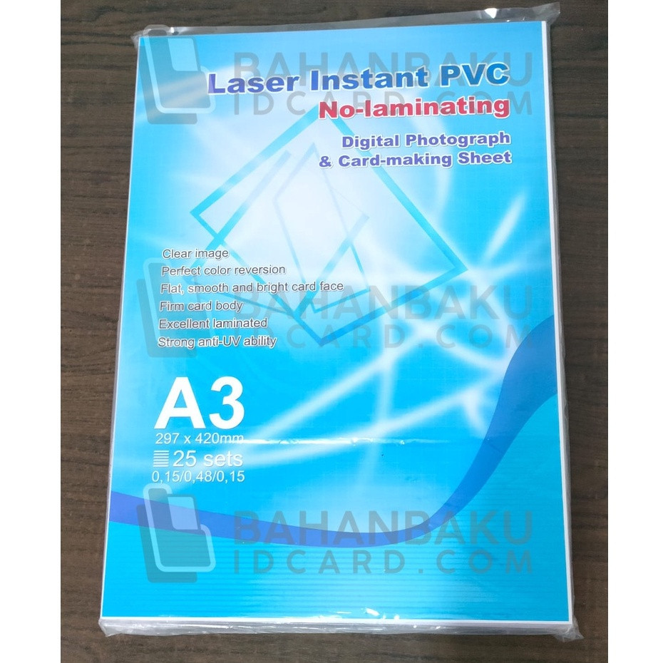 

INSTANT PVC card LASER A3 digital print LASER TONER STD quantac dan penta