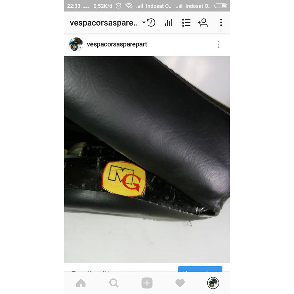 Jok Vespa Exclusive Original MG Nos