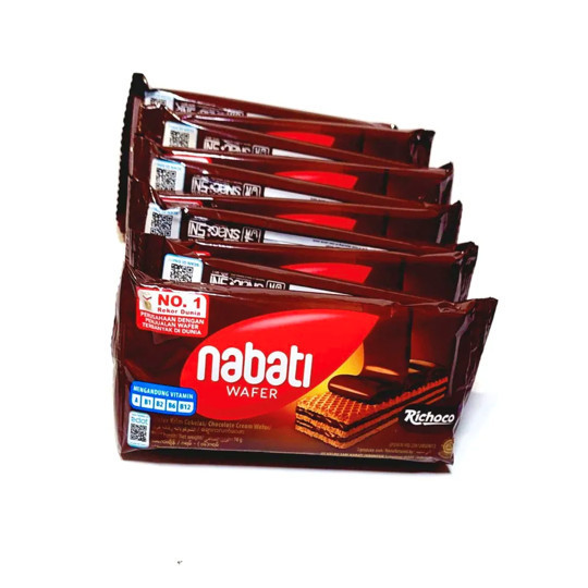 

Richoco Nabati Wafer Cokelat 16g Isi 10pcs Cemilan Murah dan Enak