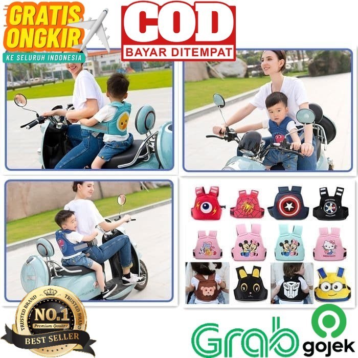 Sabuk Bonceng Anak / Sabuk Pengaman Motor Untuk Anak / Safety Belt Dm