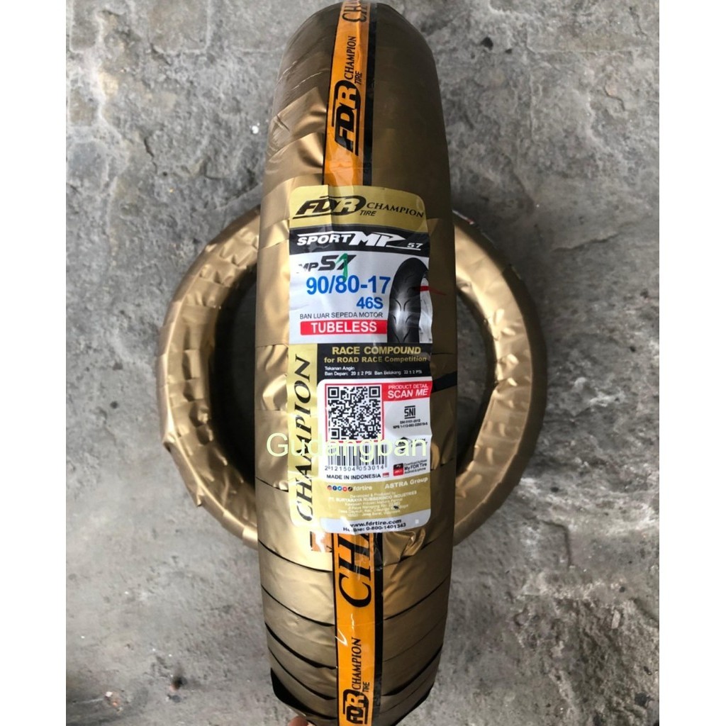 PAKET 2 buah ban MP57 90 / 80 - 17 Ban Luar Matic