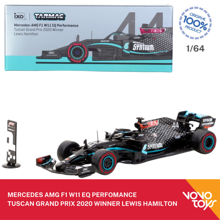 Tarmac Works 1/64 Mercedes-AMG F1 W11 EQ Performance Tuscan Grand Prix 2020 Winner Lewis Hamilton