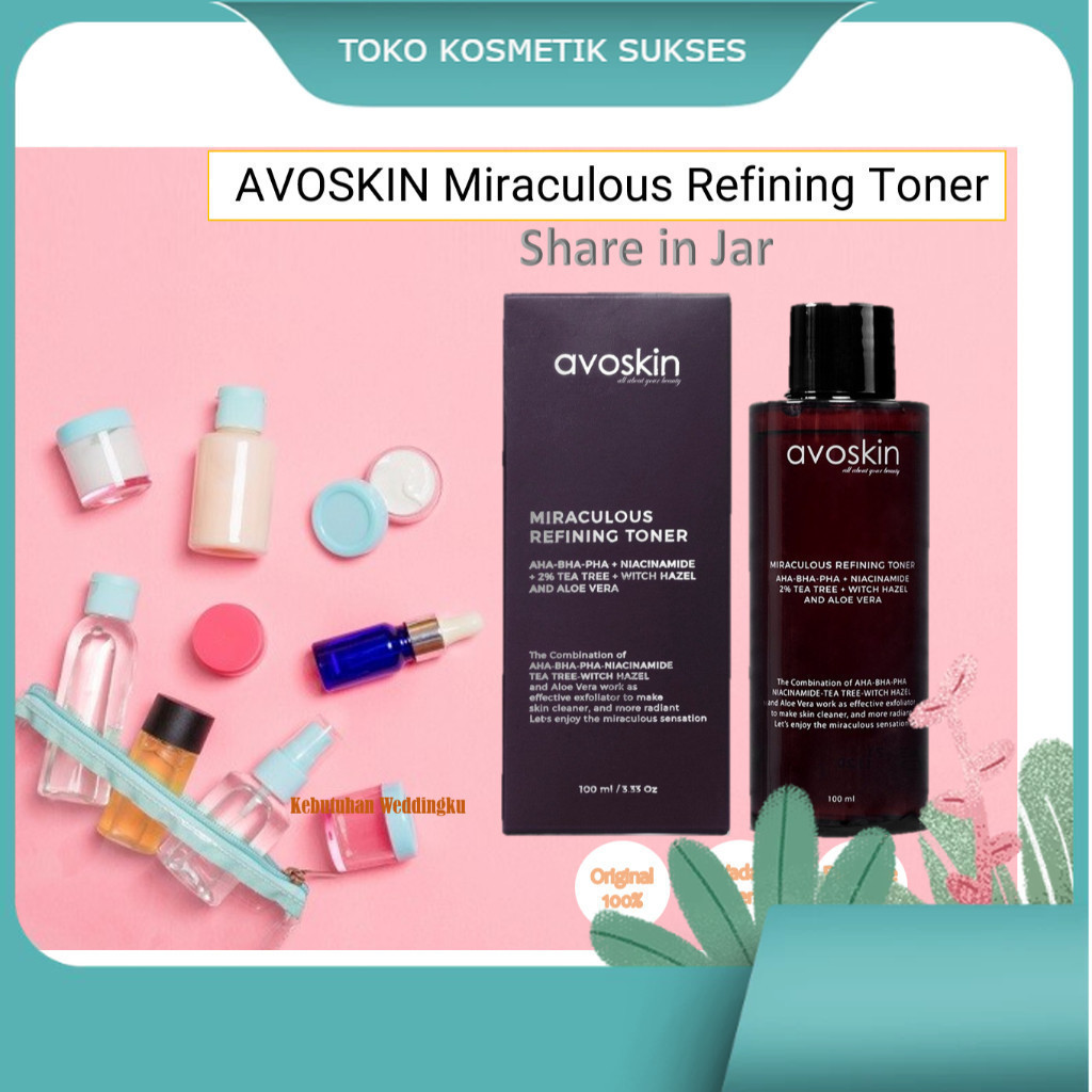 [ Share in Jar ] AVOSKIN Miraculous Refining Toner Share In Jar |