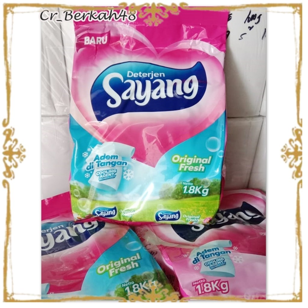 Deterjen sayang 1 8 kg promo/deterjen bubuk sayang 2kg murah promo/rinso sayang 1kg gratis ongkir/sa