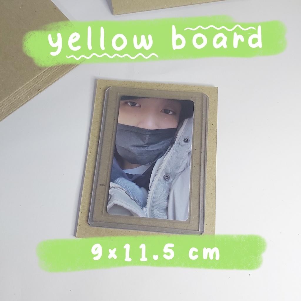 

2pcs - yellow board 9 x 11.5 packing photocard no.30