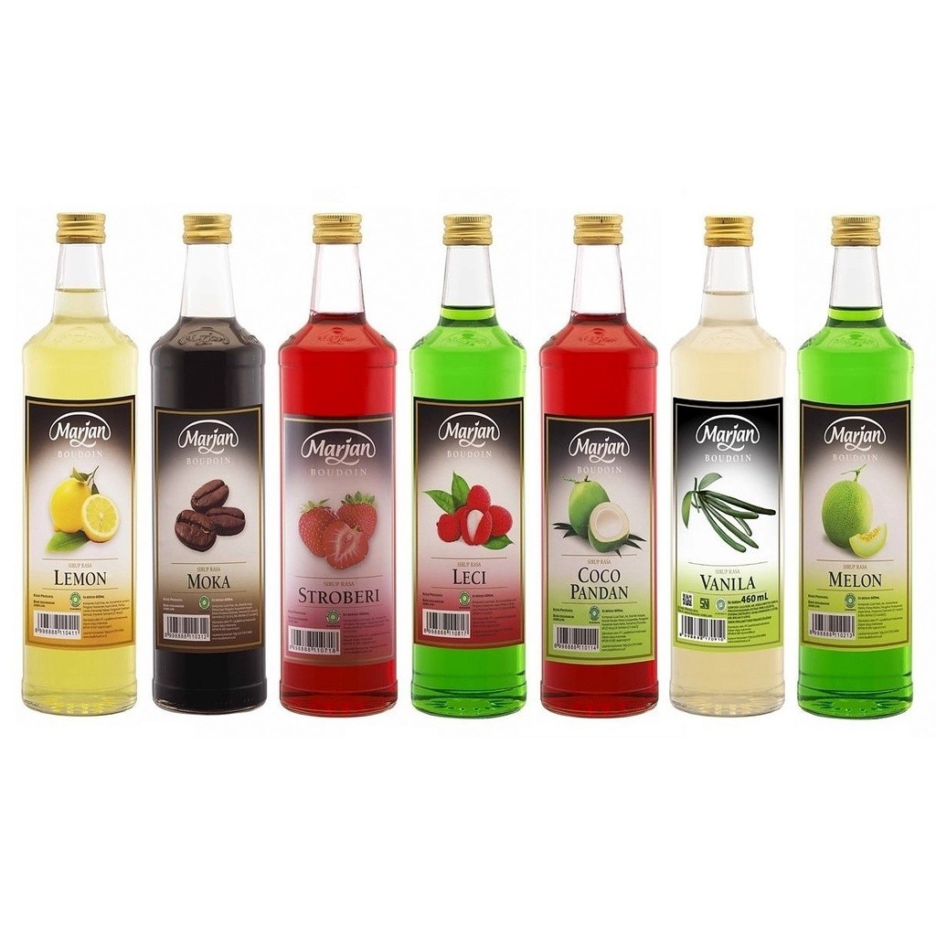 

Marjan Sirup Boudoin Squash 460ml & 1 Dus - All Varian Rasa Cocopandan, Melon, Markisa, Mocca, Leci