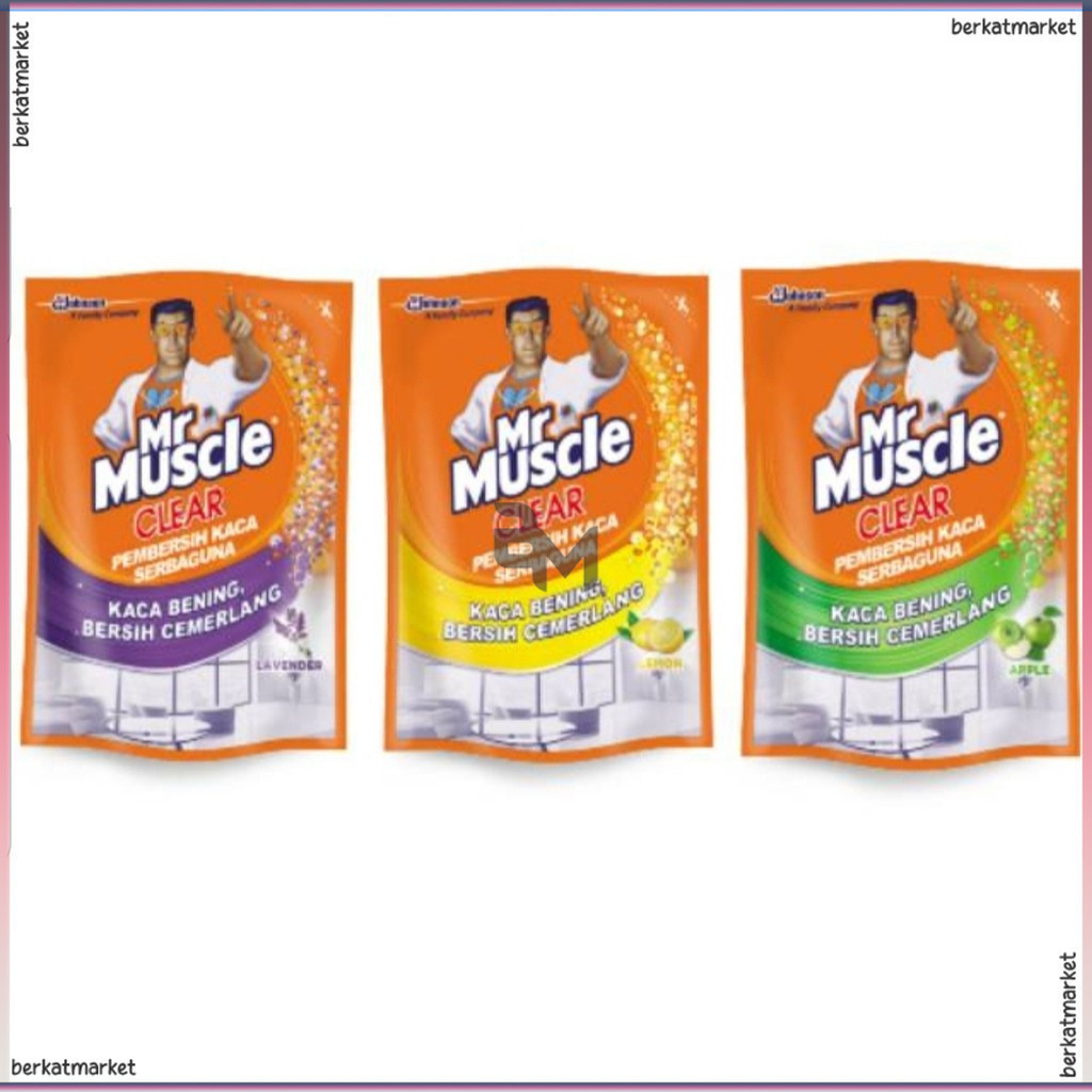 Clear Mr Muscle Pembersih Kaca Refill 400ml