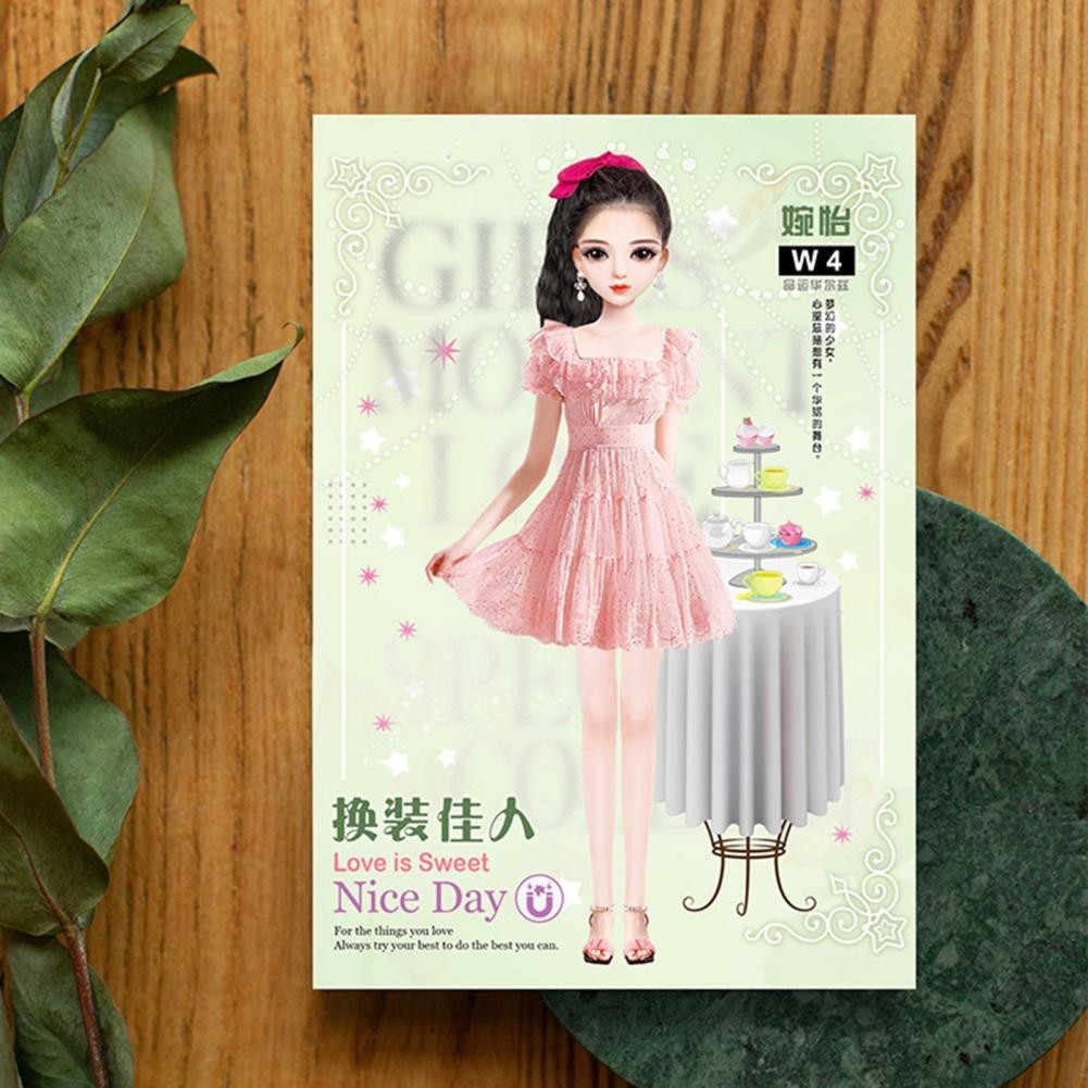 

Magnetic Princess Dress Up Paper Doll Pretend Play Toy Smooth Burr-Free Encourage Creation Funny Clothes Dress Up Puzzle Game