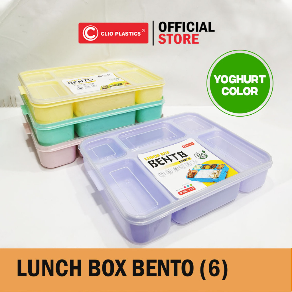 LUNCH BOX BENTO SEKAT 6 CLIO/TEPAK MAKAN SEKAT 6/TEPAK ANAK