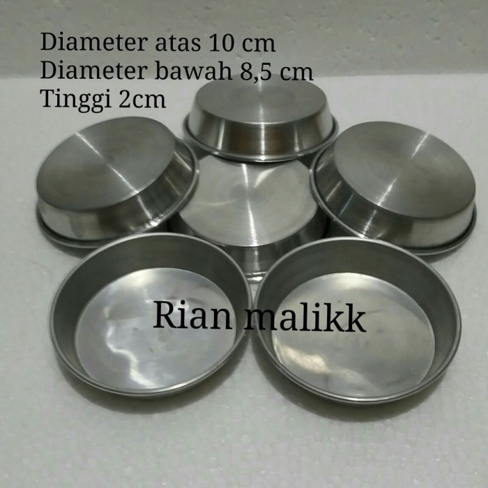 

TERJUAL cetakan kue pizza mini ukuran 10cm bahan Alumunium Harga/ 12 pcs