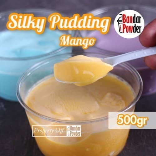 

TERJUAL Bubuk Silky Pudding Mango 500gr - Powder Puding Sutera Lembut Pudot - Pudding Manggo