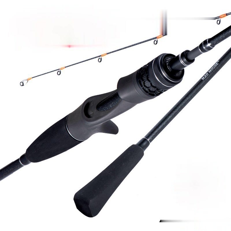 New Rubber Jigging Rod 1.9m 1.98m 6-7kg Drag Power PE0.6-1.5# Light Saltwater Boat Rod Casting Rod R