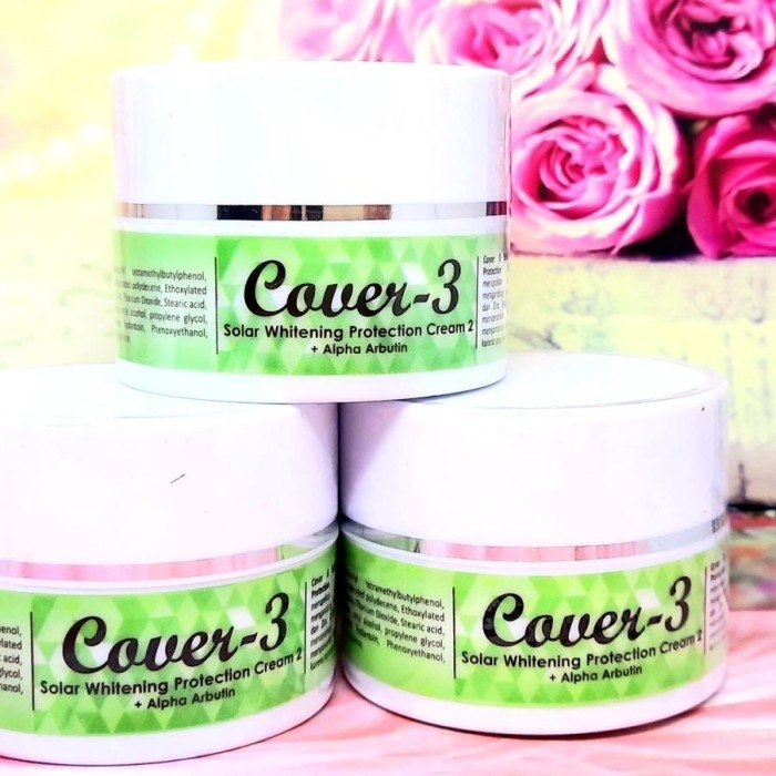 Cover 3 solar whitening protection cream 2 + alpha arbutin - sunblock