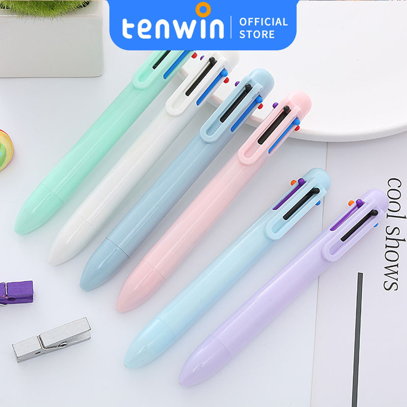

Pulpen Ballpoint 6 warna - 0,7mm Ujung BundarKreatif Macaron 6-warna bolpoin INS warna solid tekan pena mahasiswa multi-warna pena minyak gadis hati warna tangan akun pena-tenwin offical