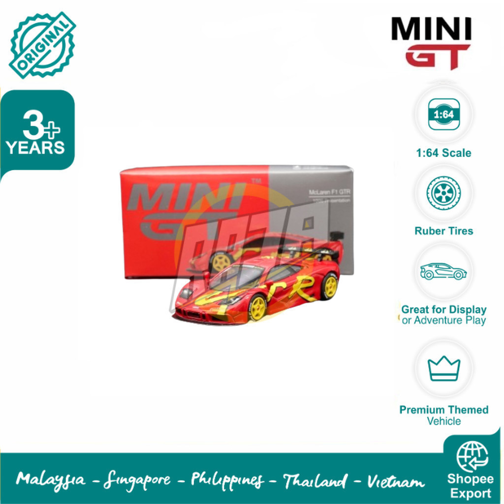 Mini GT McLaren F1 GTR 1996 Presentation - Cvradit