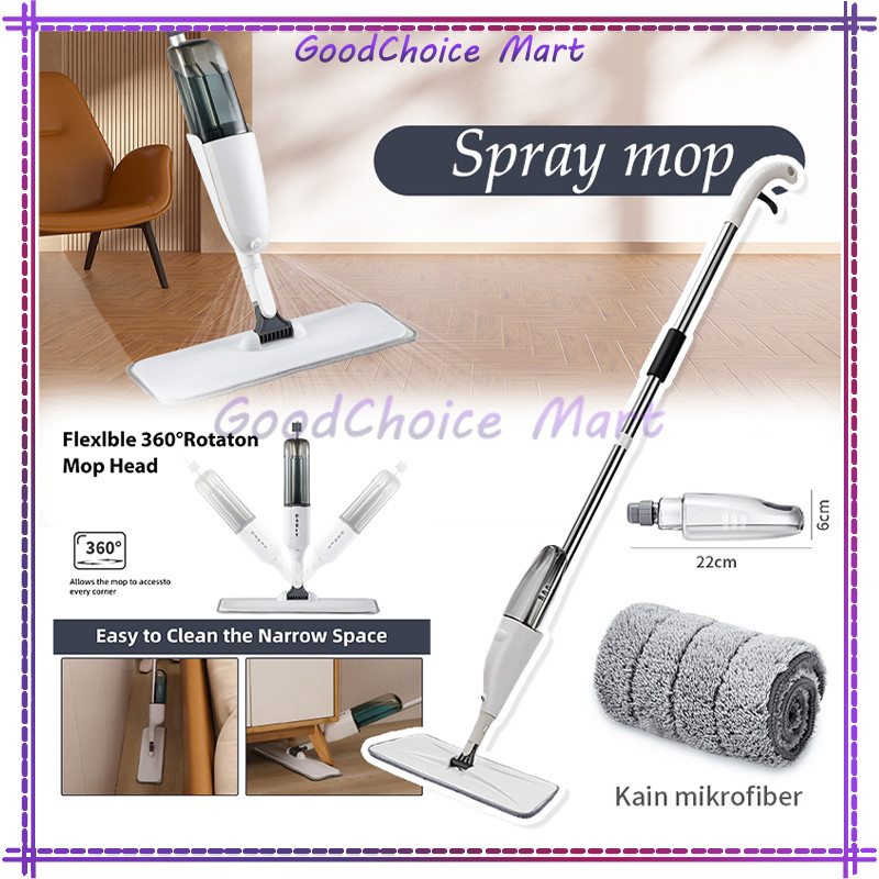 Spray mop terbaik Alat Pel Lantai Praktis / Spray Mop Alat Pel lantai semprot / Water spray mop Pel 