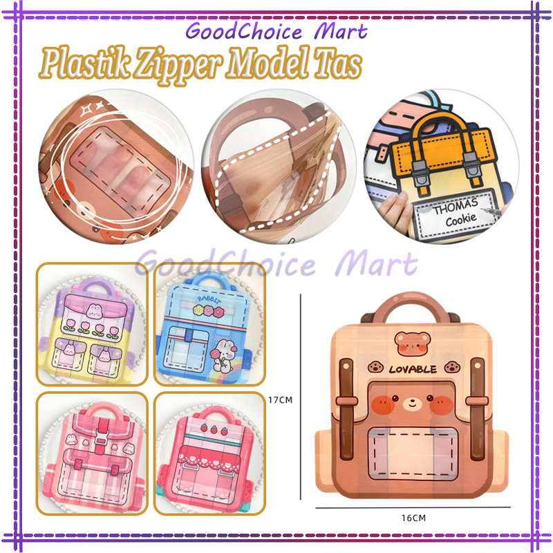 

Pouch Snack Zip Kantong Ulang Tahun / Goodiebag Plastik Zipper Model Tas Lucu / Bento Kue Permen Snack Biskuit Kecil Plastik Motif Tas