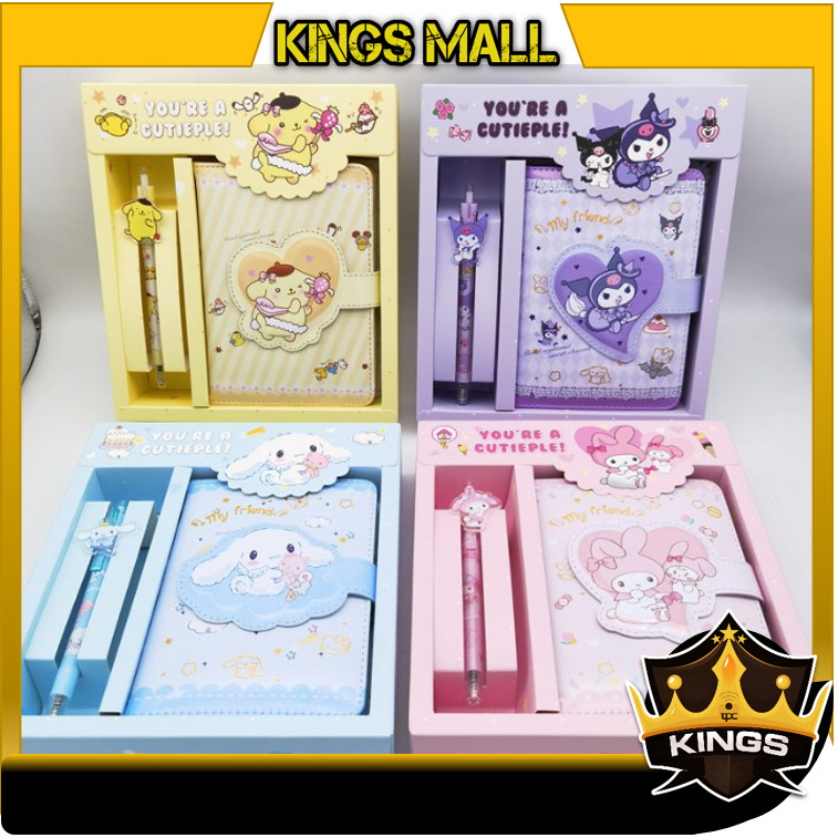 

KINGs - S6314 Diary Book 2 in 1 Motif Karakter 2 in 1 / Pena Lucu Motif Karakter