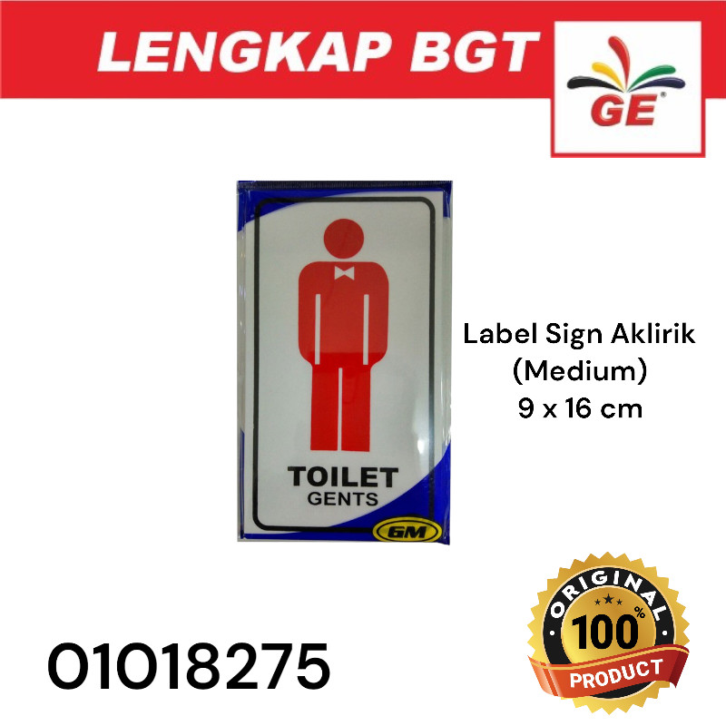 

GM Sign Label Toilet LADIES/GENTS - 01018275