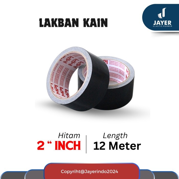 

Lakban Kain 2 inch x 12 Meter Cloth Tape black