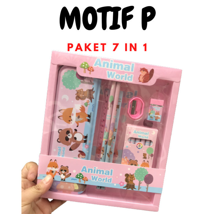 

Paket Alat Tulis Set Stationary Set Lucu Karakter Souvenir Ultah Anak - MOTIF P