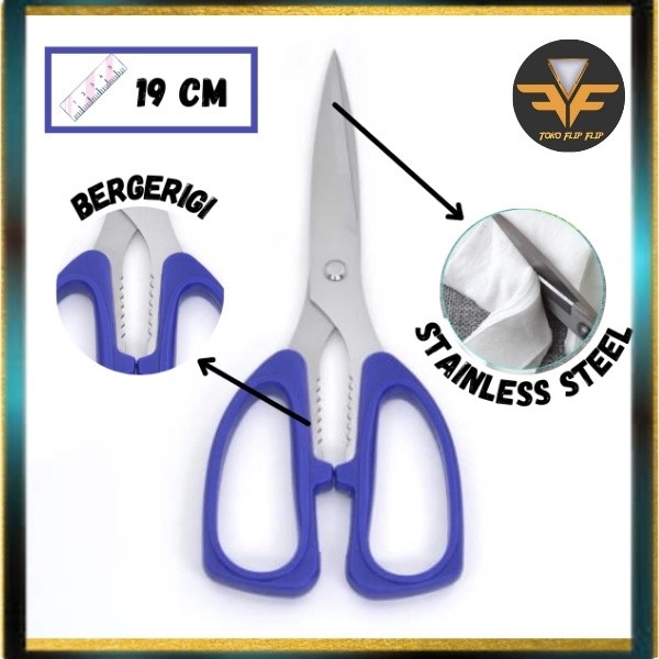 

Gunting Dapur Pemotong Kantor Gunting Pemotong Kertas Super Tajam Tebal dan Anti Karat Gunting Pemotong Serbaguna